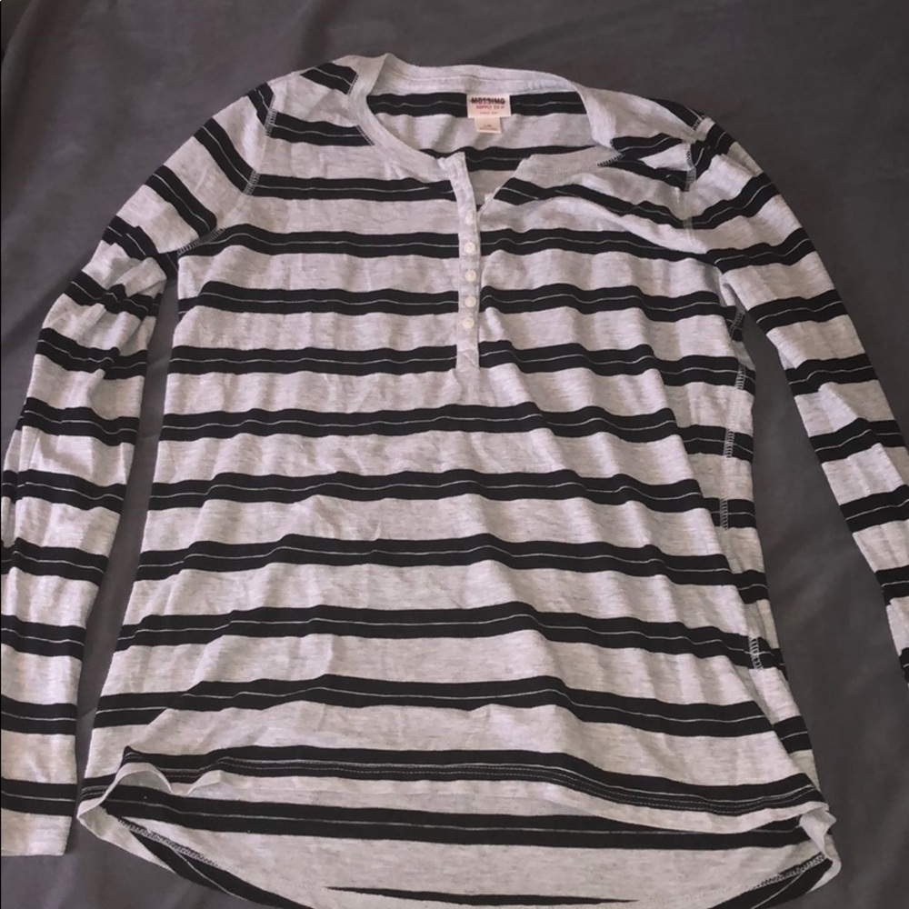 Striped Henley style shirt